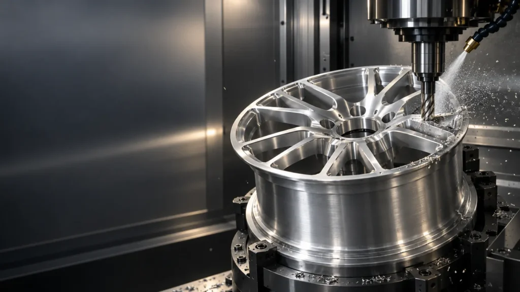 Forged wheel CNC machining process