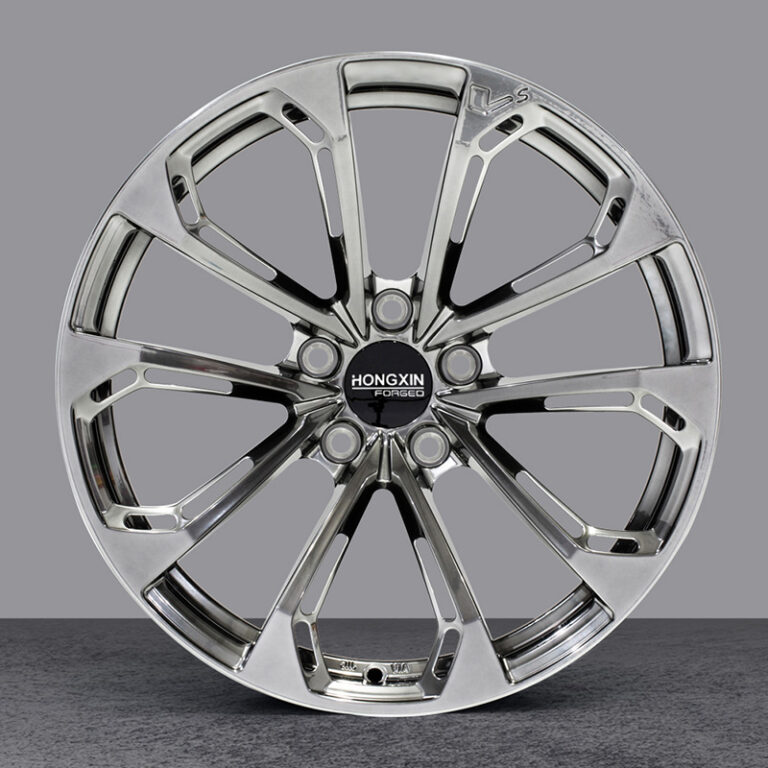 Custom car wheel, chrome finish