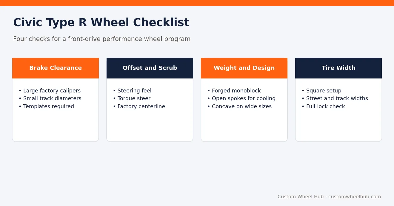 Civic Type R Wheel Checklist